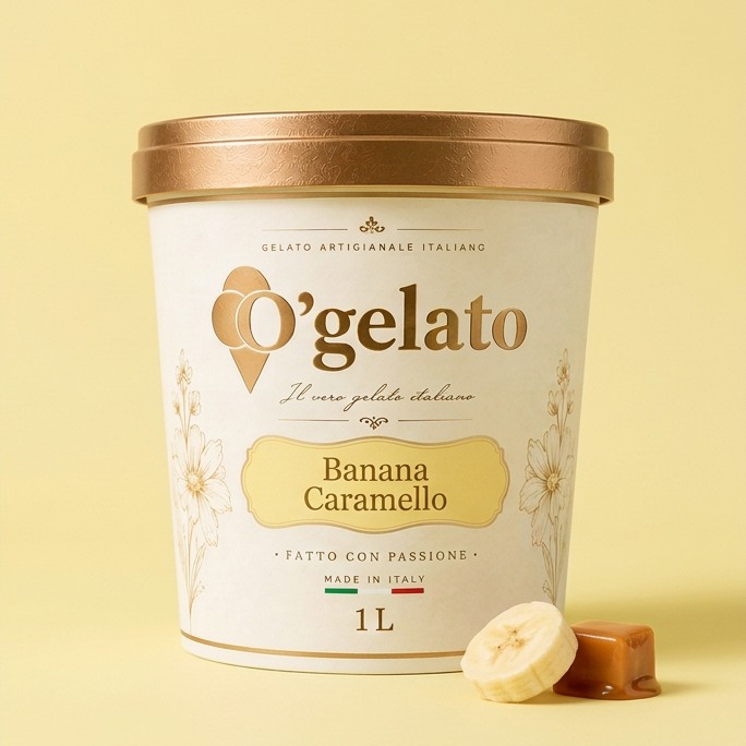 O'Gelato Banana Caramello — 1 L