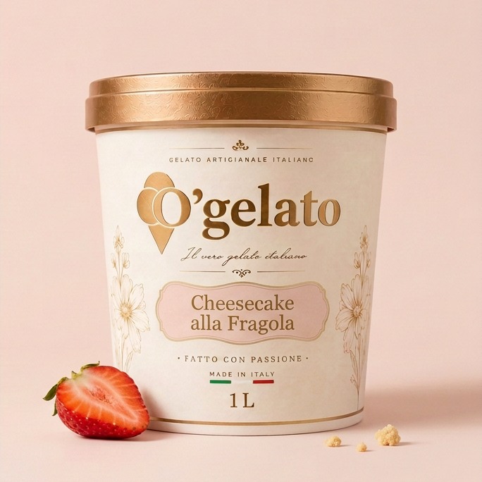 O'Gelato Cheesecake alla Fragola — 1 L