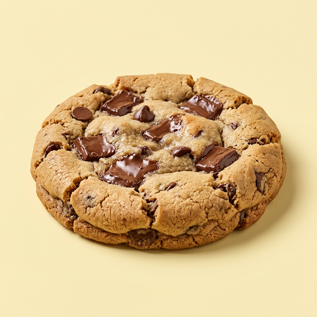 Gebakken chocolate chip cookie — gegenereerde productfoto