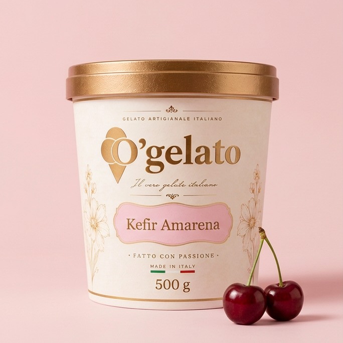 O'Gelato Kefir Amarena — 500 g